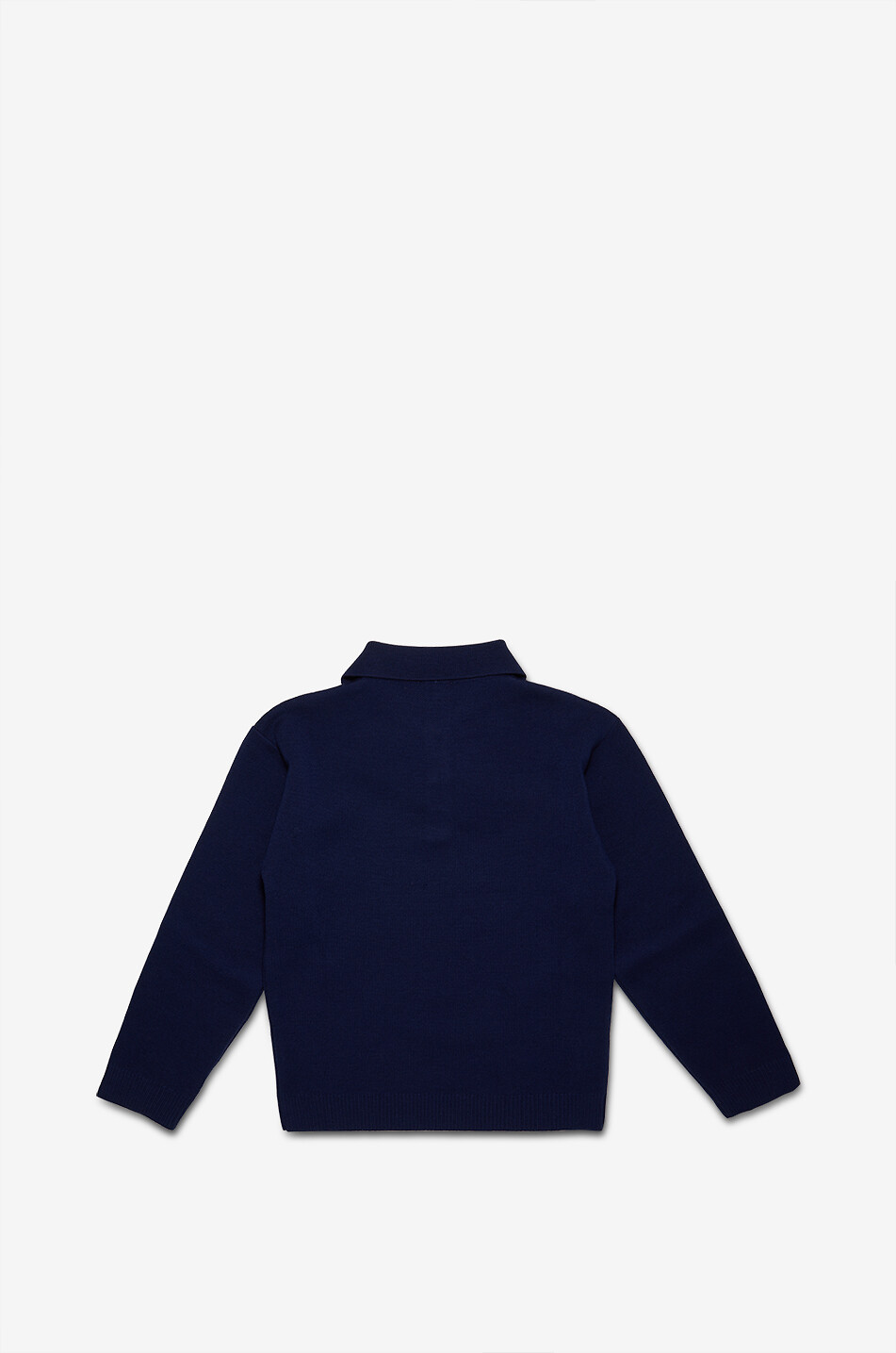 FENDI FENDI Roma boys' wool polo jumper Boy DARK BLUE 2