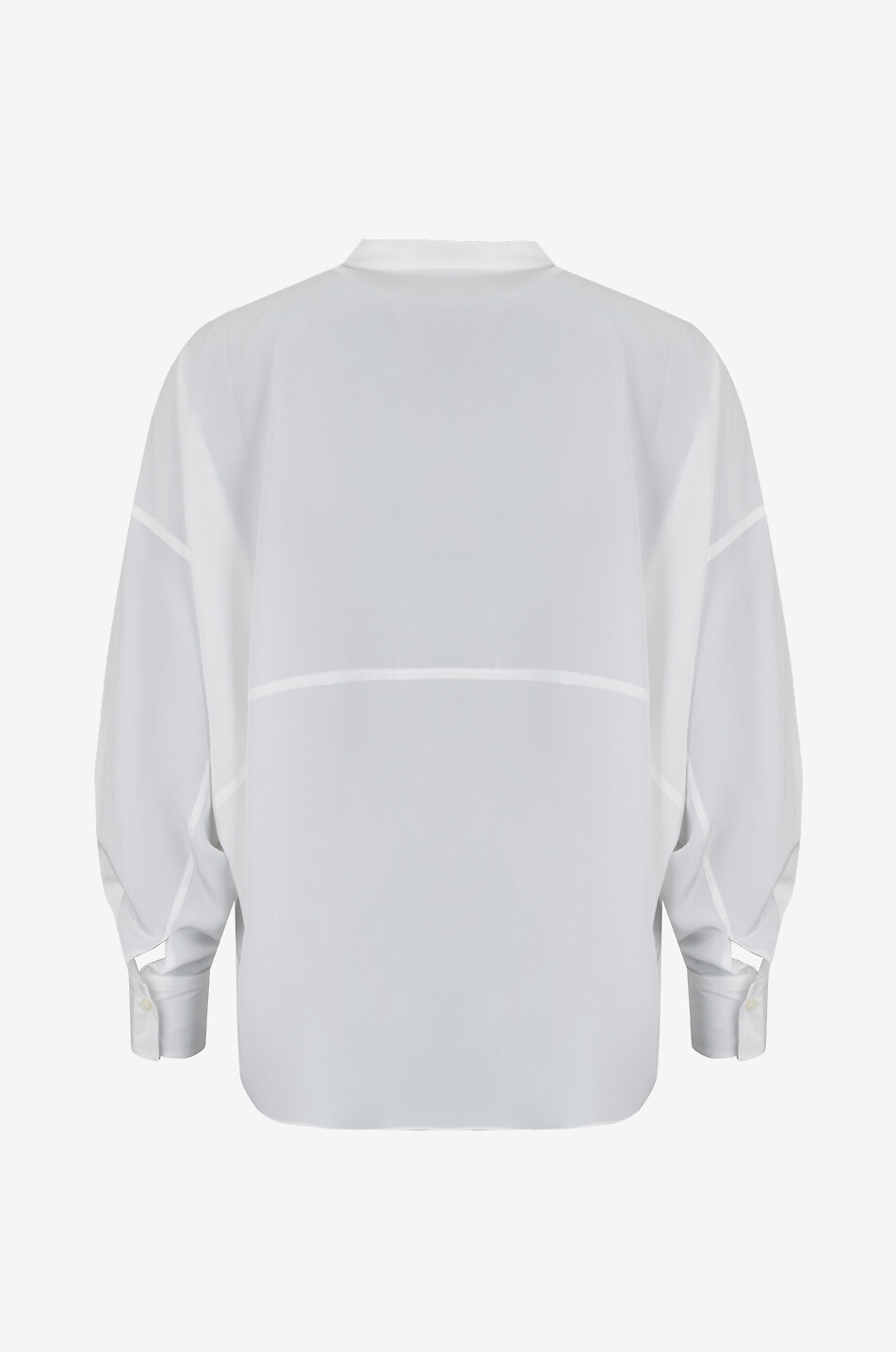 BRUNELLO CUCINELLI Monili loose silk crepe blouse Women WHITE 2