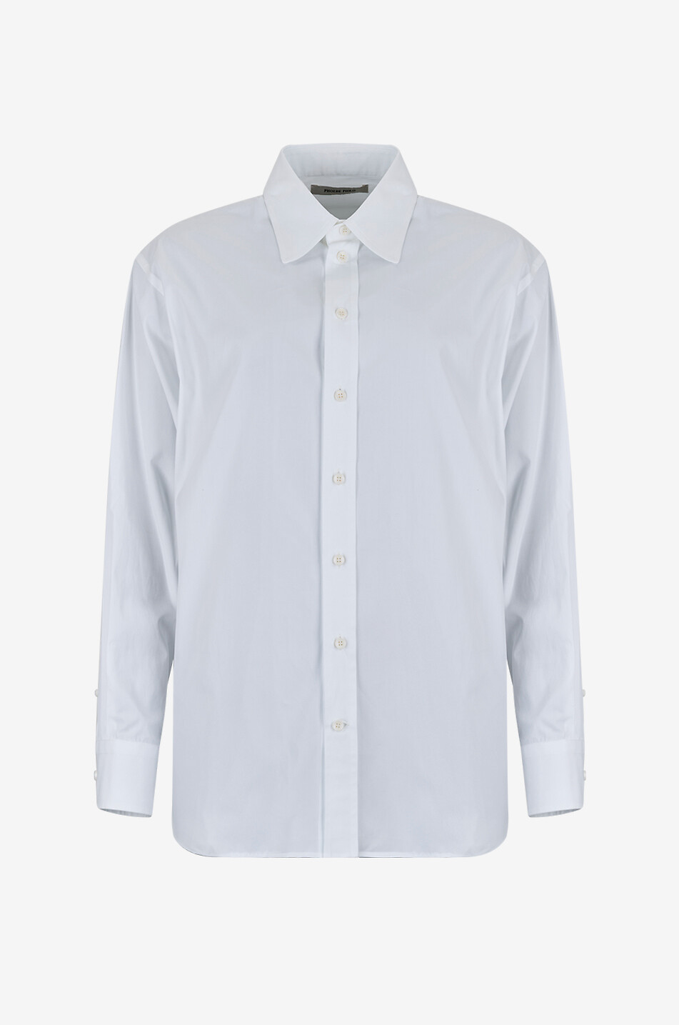 Sharp Collar poplin oversize shirt