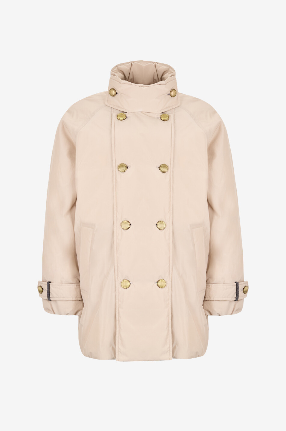 BRUNELLO CUCINELLI Doudoune ample esprit trench Femme Beige Foncé 1