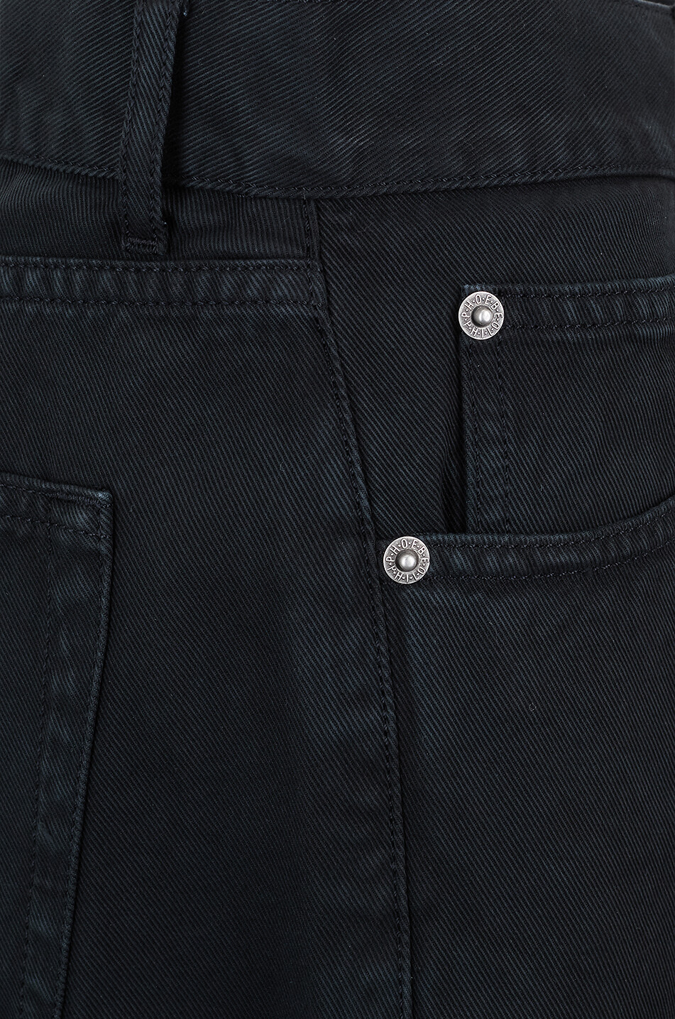 PHOEBE PHILO Classic relaxed straigh-leg jeans Women BLACK 3