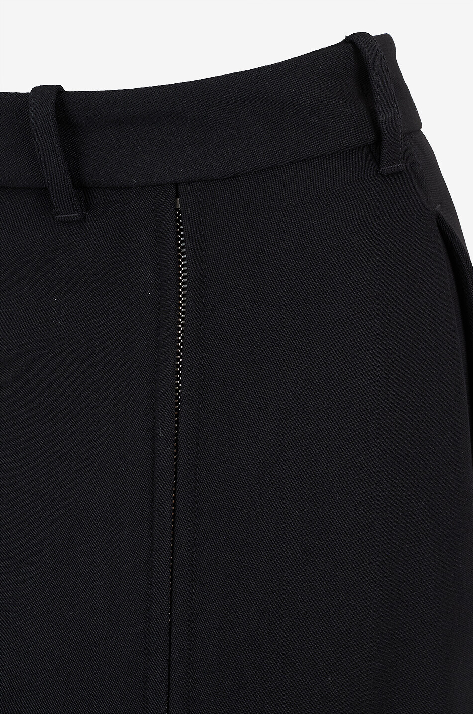 PHOEBE PHILO Zip high-rise wide-leg wool trousers Women BLACK 3