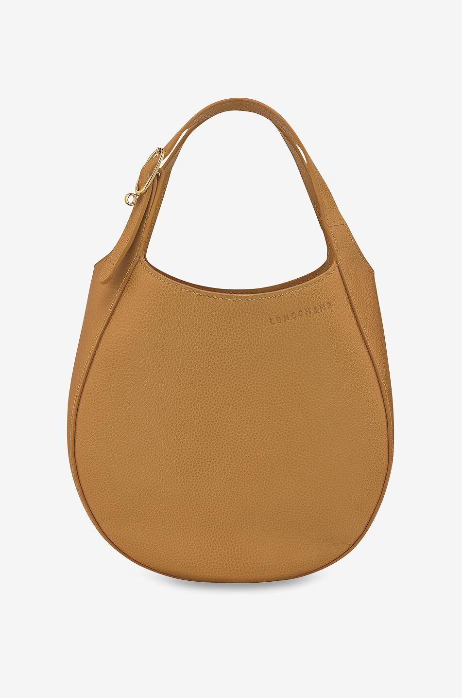 LONGCHAMP Sac à main arrondi en cuir grainé Le Foulonné S Femme JAUNE FONCÉ 1