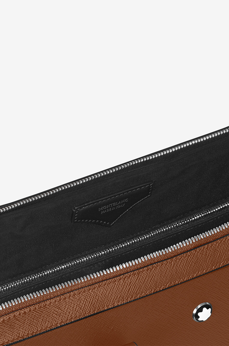 MONTBLANC Porte-documents fin en cuir saffiano Sartorial Fauve Homme COGNAC 7