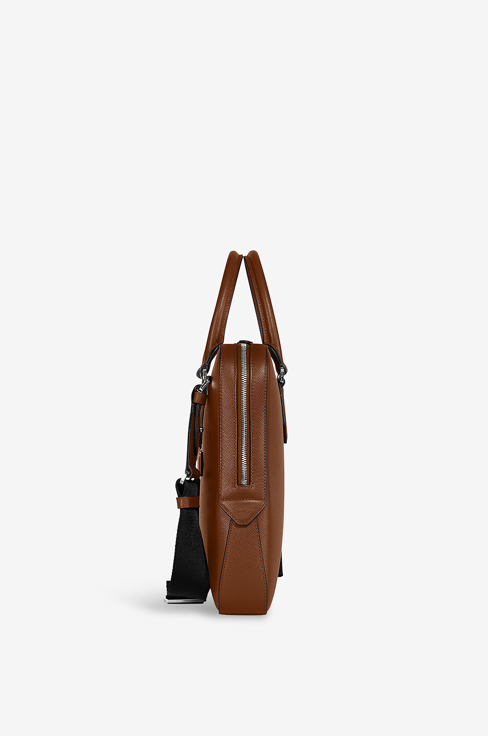 MONTBLANC Porte-documents fin en cuir saffiano Sartorial Fauve Homme COGNAC 8