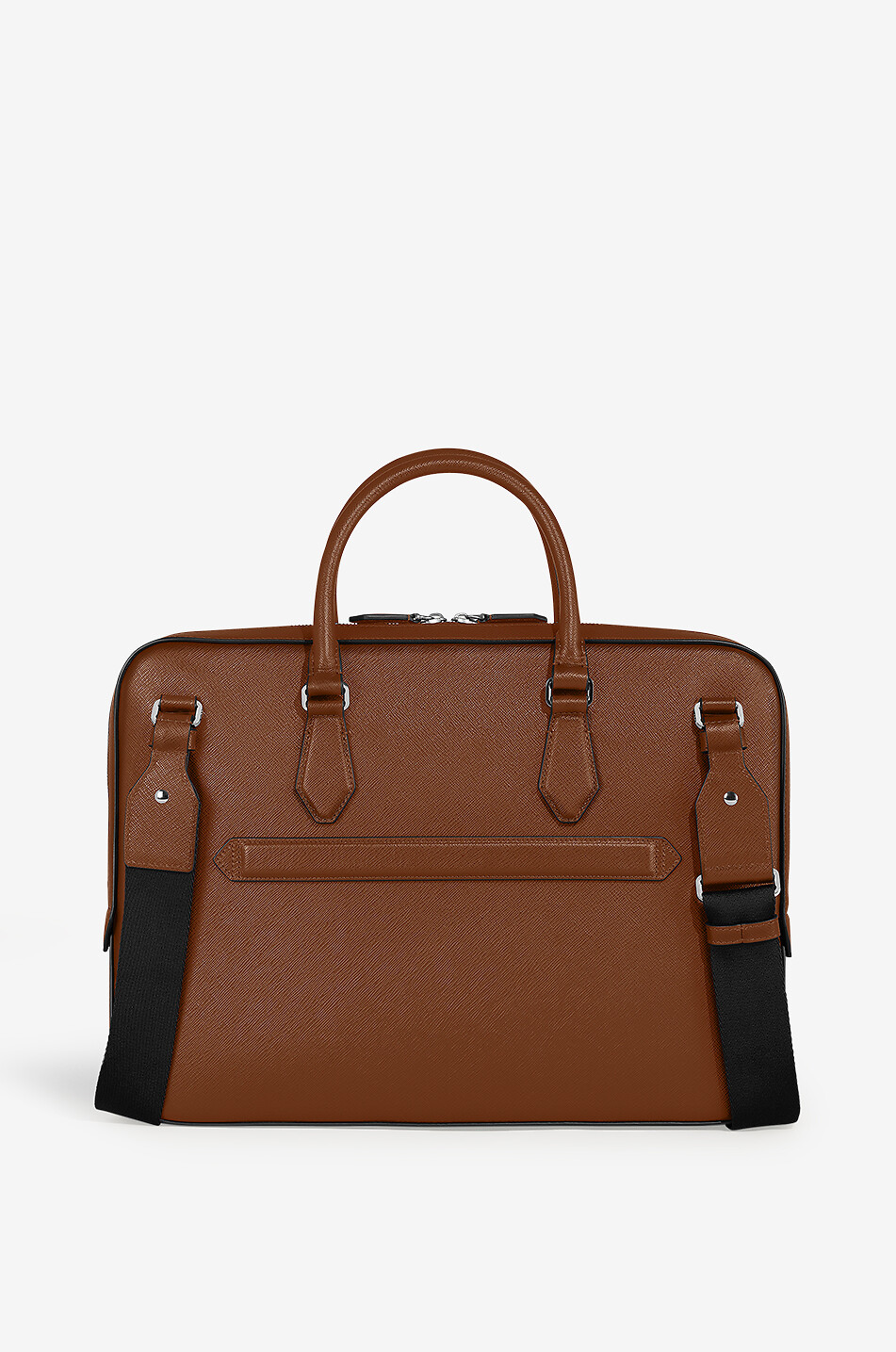 MONTBLANC Porte-documents fin en cuir saffiano Sartorial Fauve Homme COGNAC 2