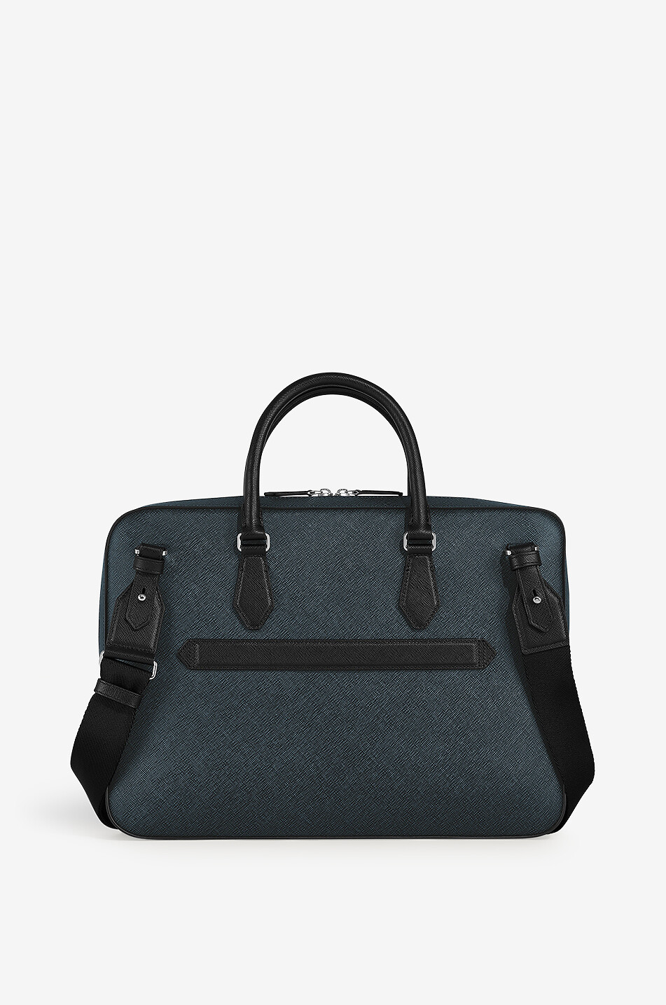 MONTBLANC Sartorial Slim Tweed Blue saffiano leather briefcase Men DARK BLUE 2