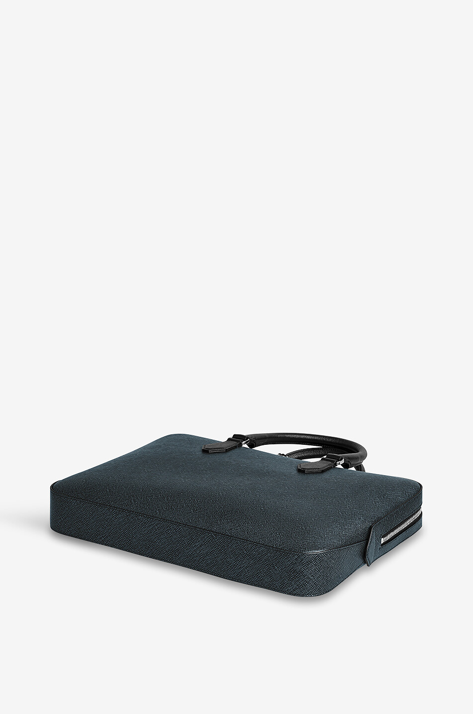 MONTBLANC Sartorial Slim Tweed Blue saffiano leather briefcase Men DARK BLUE 5