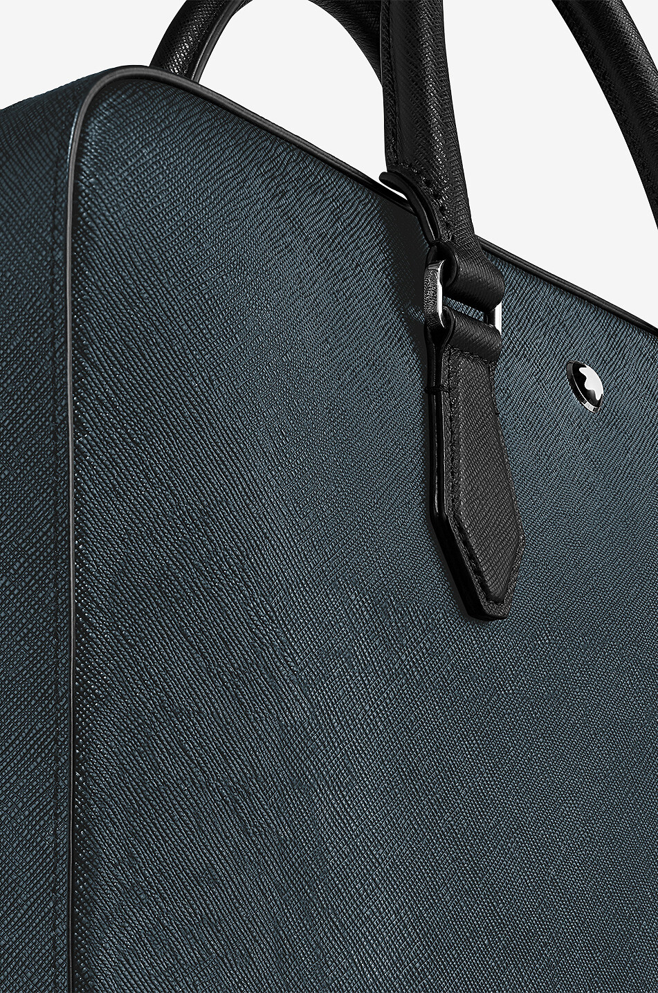 MONTBLANC Sartorial Slim Tweed Blue saffiano leather briefcase Men DARK BLUE 9