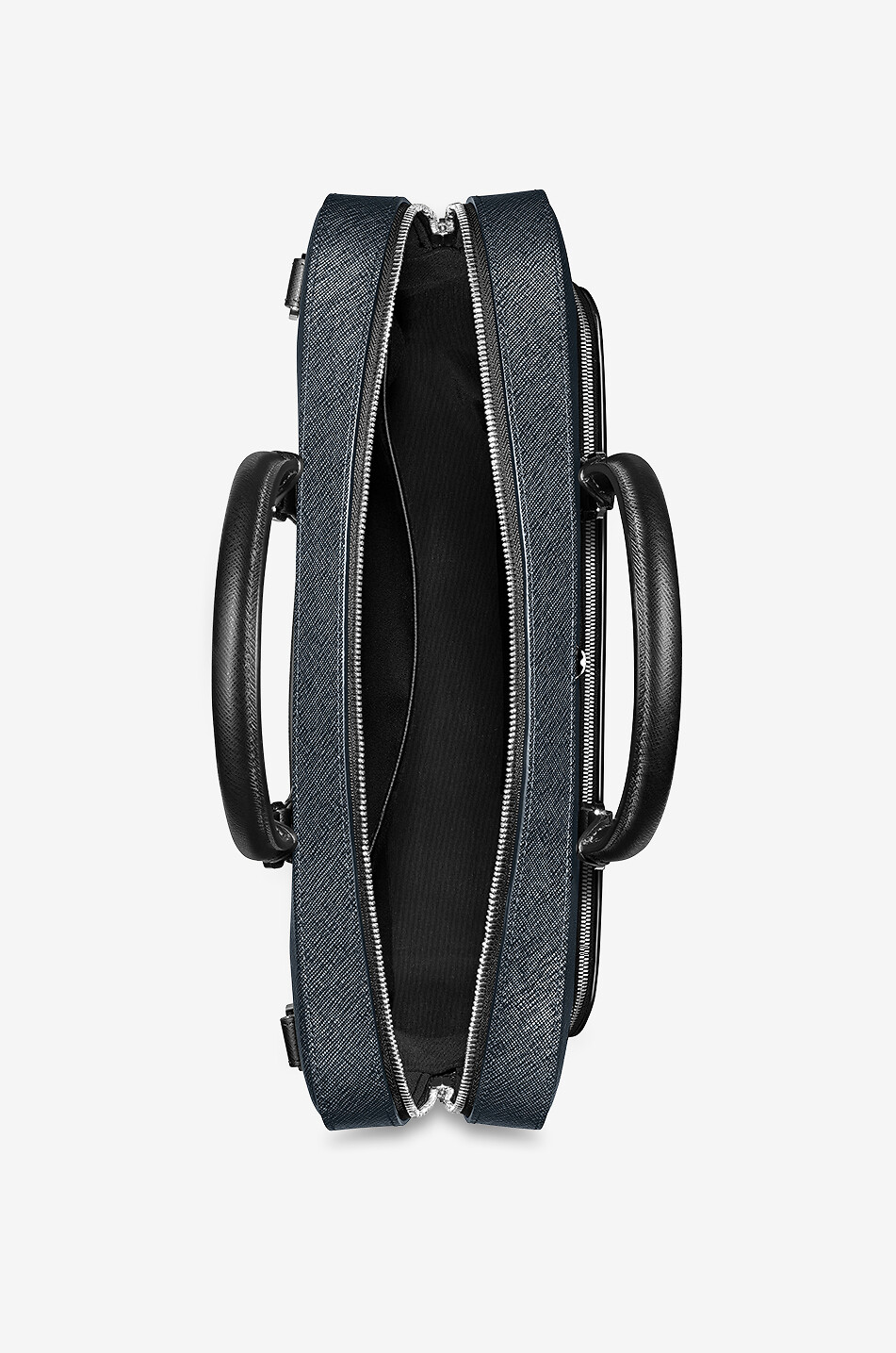 MONTBLANC Sartorial Tweed Blue Medium saffiano leather briefcase Men DARK BLUE 4