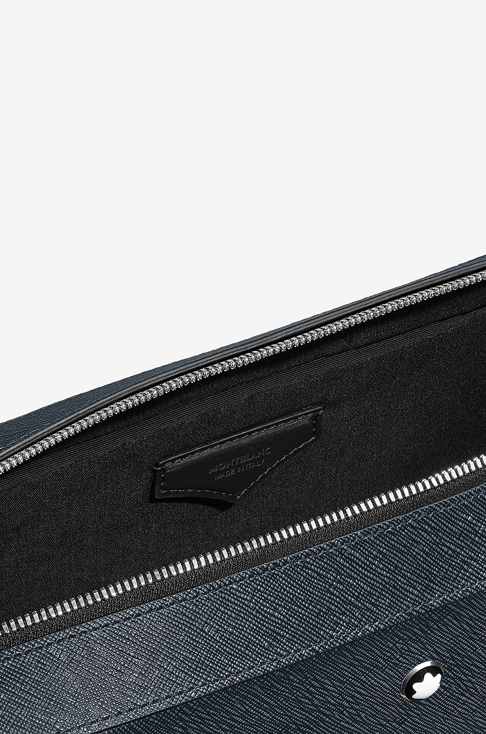 MONTBLANC Sartorial Tweed Blue Medium saffiano leather briefcase Men DARK BLUE 6