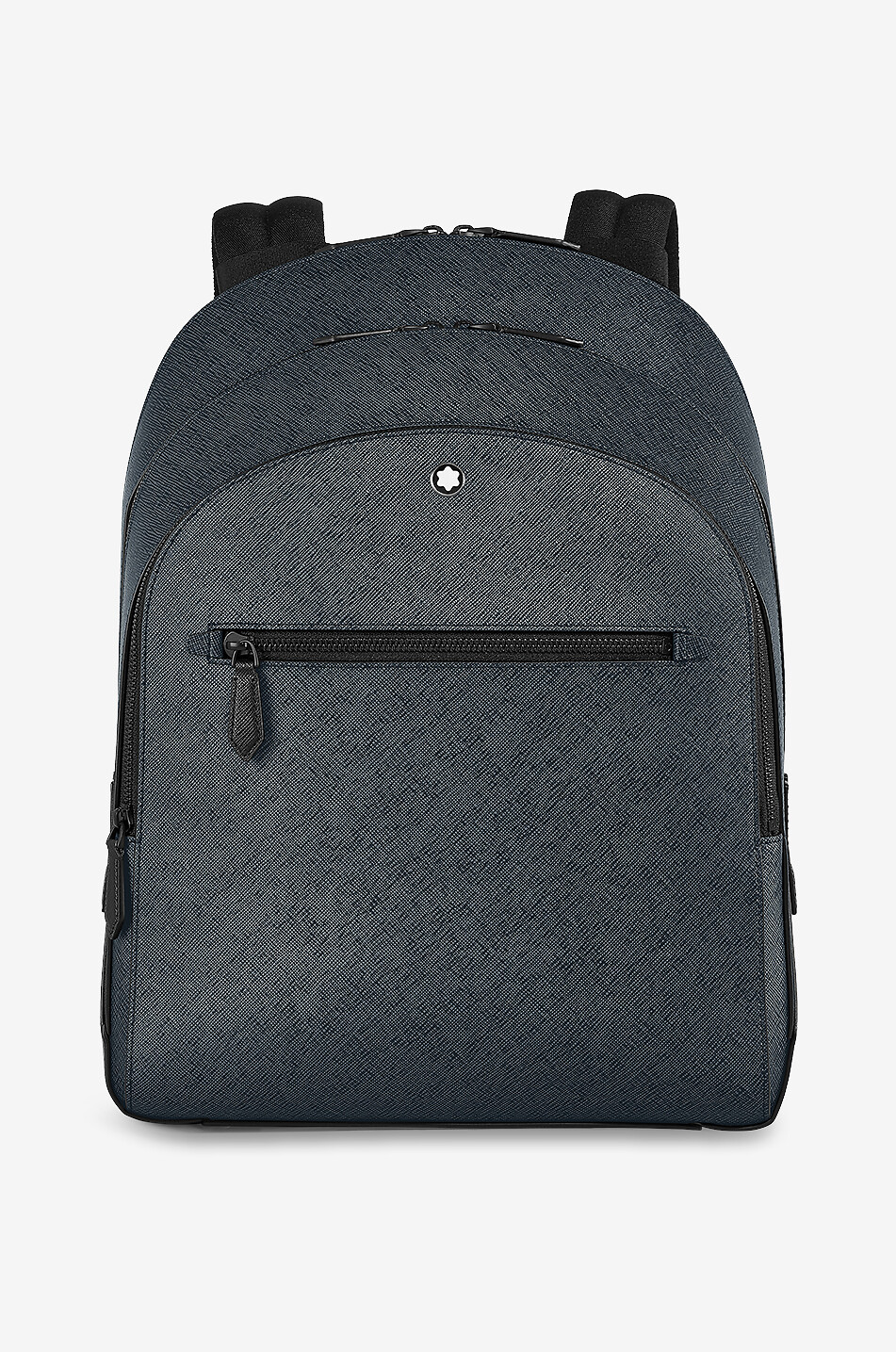 MONTBLANC Medium Backpack with 3 Compartments in Sartorial Leather Men DARK BLUE 1