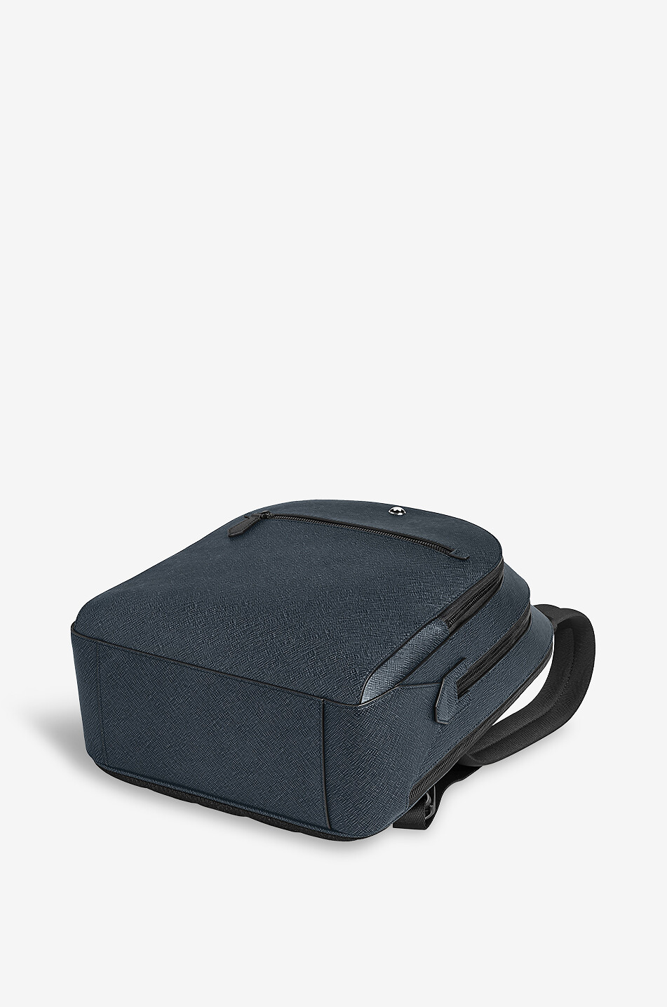 MONTBLANC Medium Backpack with 3 Compartments in Sartorial Leather Men DARK BLUE 4