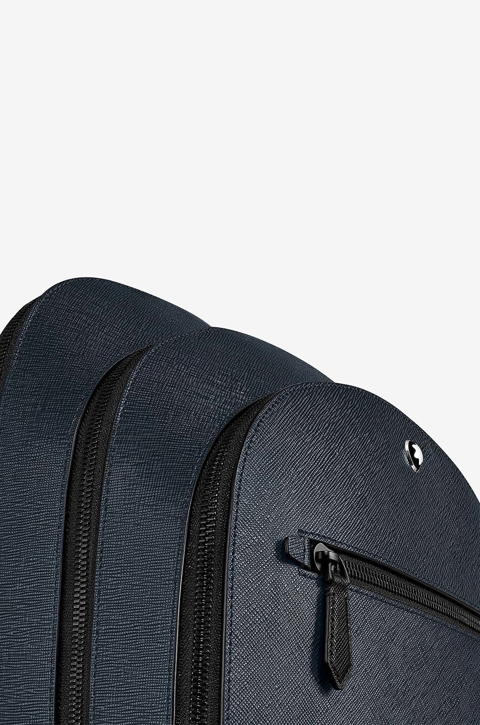MONTBLANC Medium Backpack with 3 Compartments in Sartorial Leather Men DARK BLUE 7