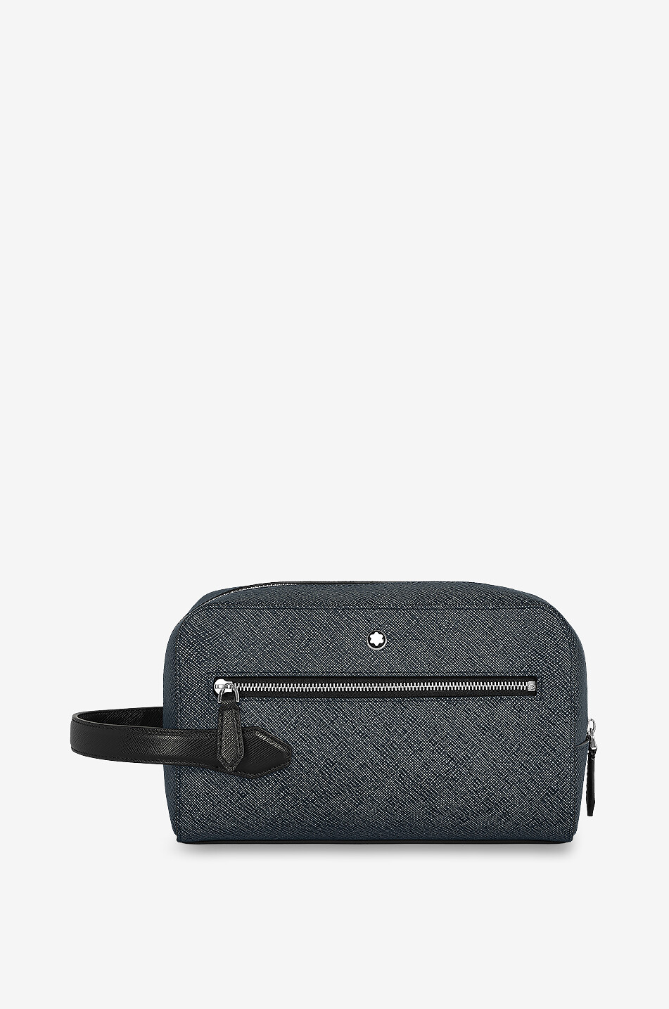 MONTBLANC Sartorial Tweed Blue saffiano leather pouch Men DARK BLUE 1