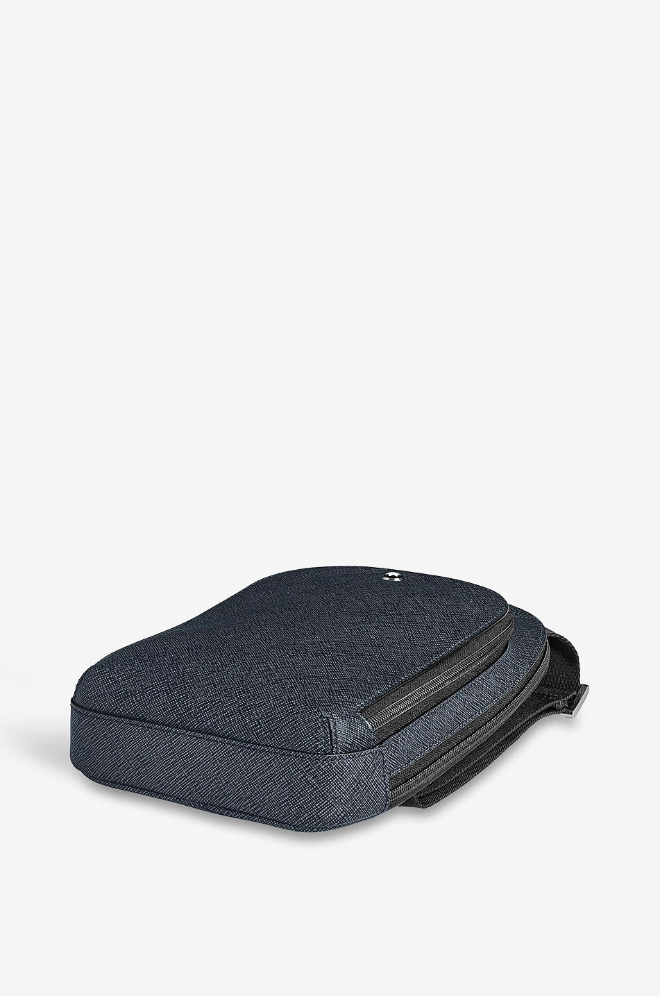 MONTBLANC Sac On-Body Moyen Modèle en Cuir Sartorial Homme BLEU FONCE 4