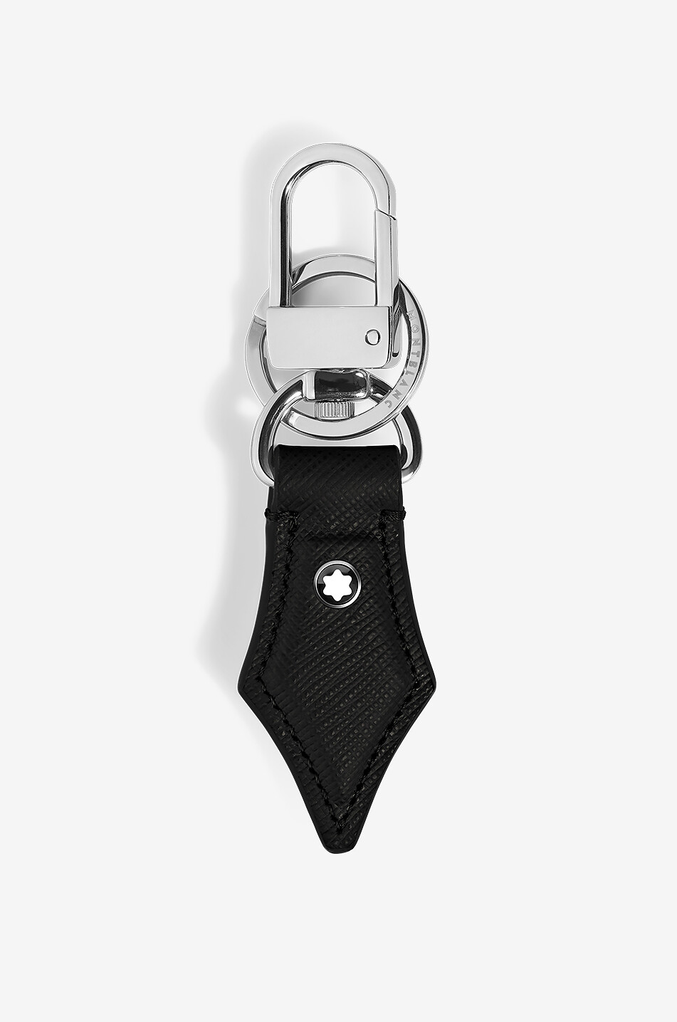 MONTBLANC Porte-clés en forme de plume en cuir saffiano Sartorial Homme NOIR 1