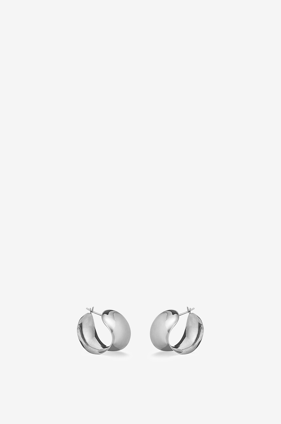 AGMES Mini créoles en argent Laila Femme ARGENT 1