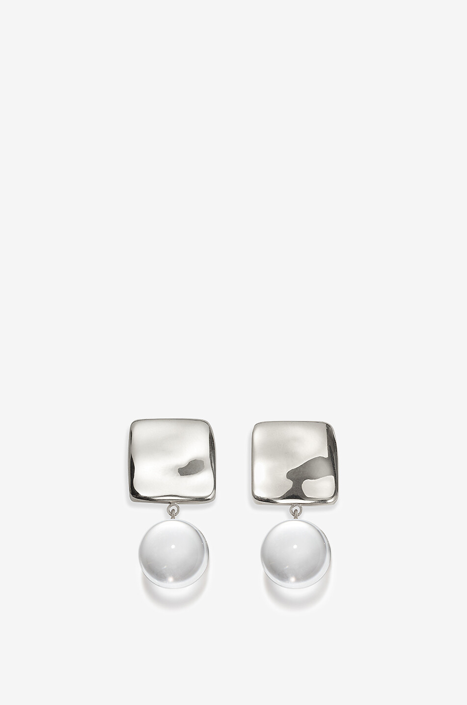 Luca silver and quartz earrings