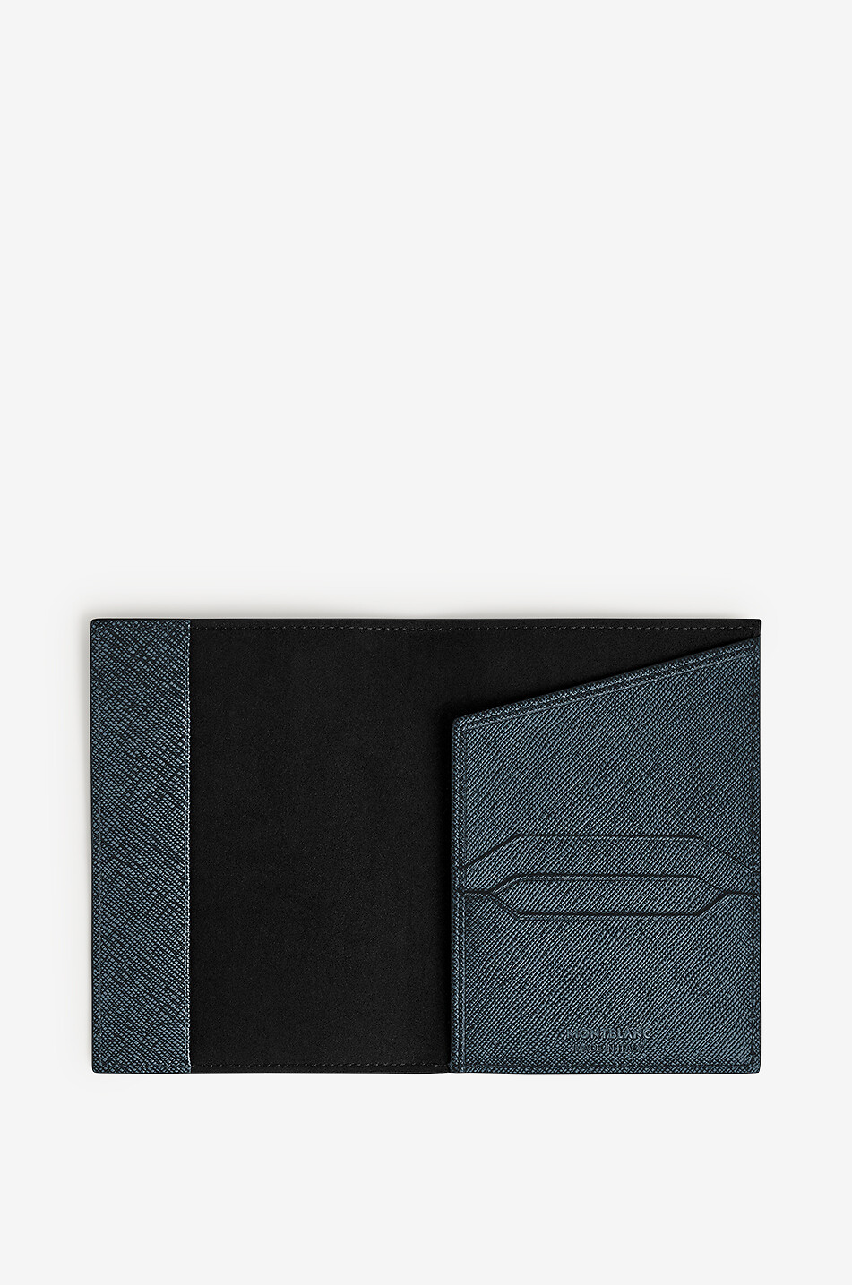 MONTBLANC Porte-Passeport en Cuir Sartorial Homme BLEU FONCE 3