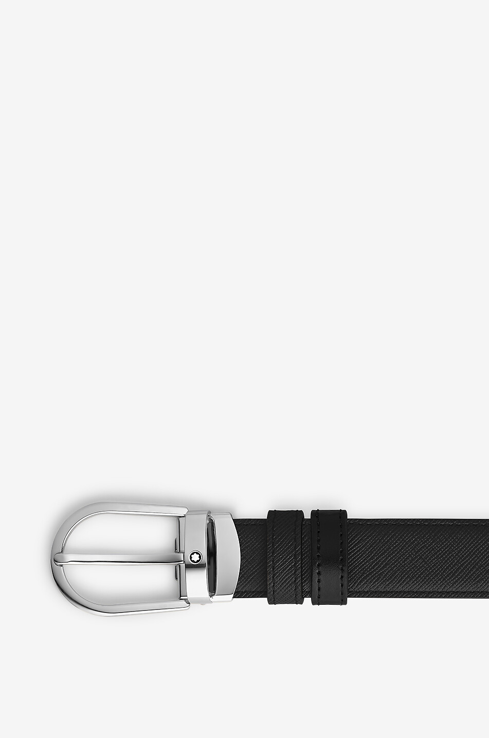 MONTBLANC Horseshoe 30 mm Reversible Belt in Sartorial Leather Men BLACK 2