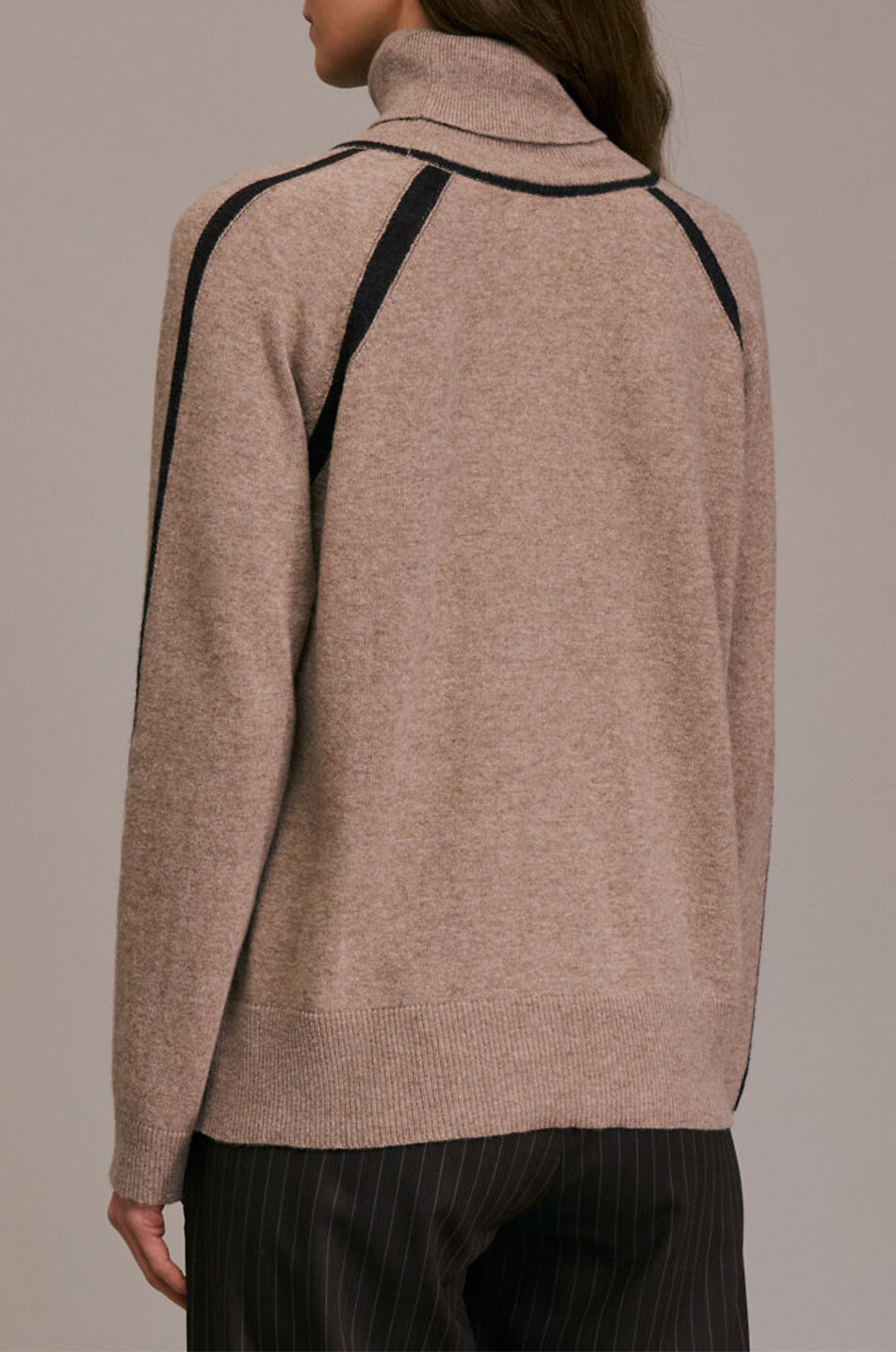 DIEGA Pull en jersey à col roulé Poleno Femme MARRON CLAIR 4