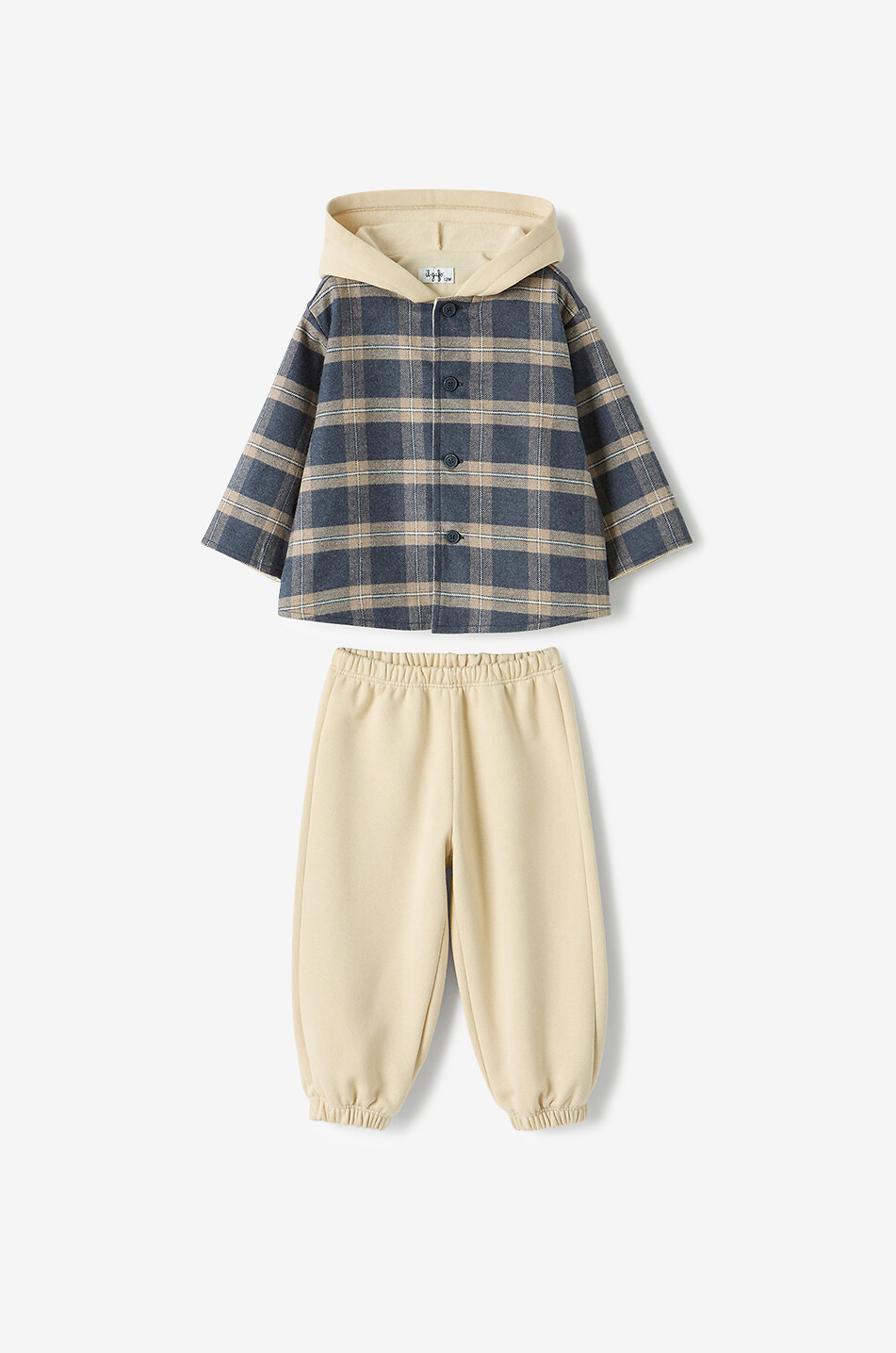 Ensemble pantalon de jogging et veste chemise bébé