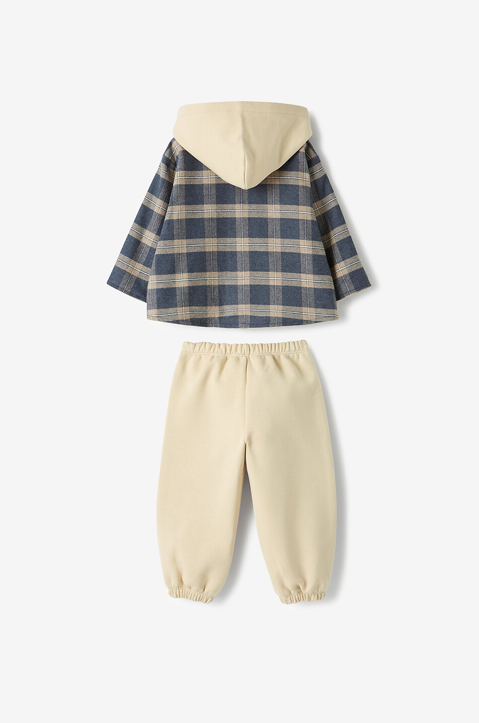 IL GUFO Ensemble pantalon de jogging et veste chemise bébé Bébé Beige clair 2