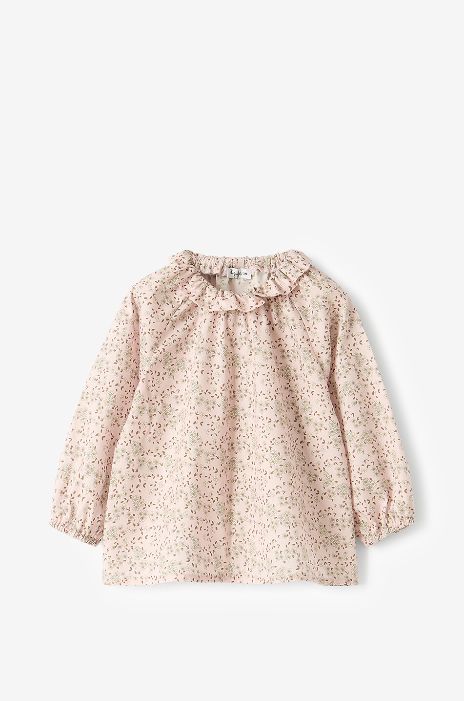 Floral baby cotton blouse