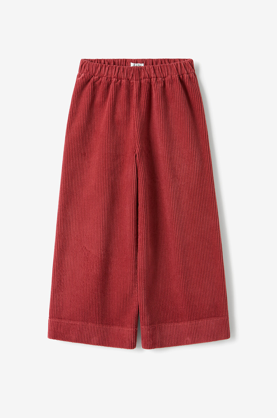 Pantalon lage fille en velours côtelé