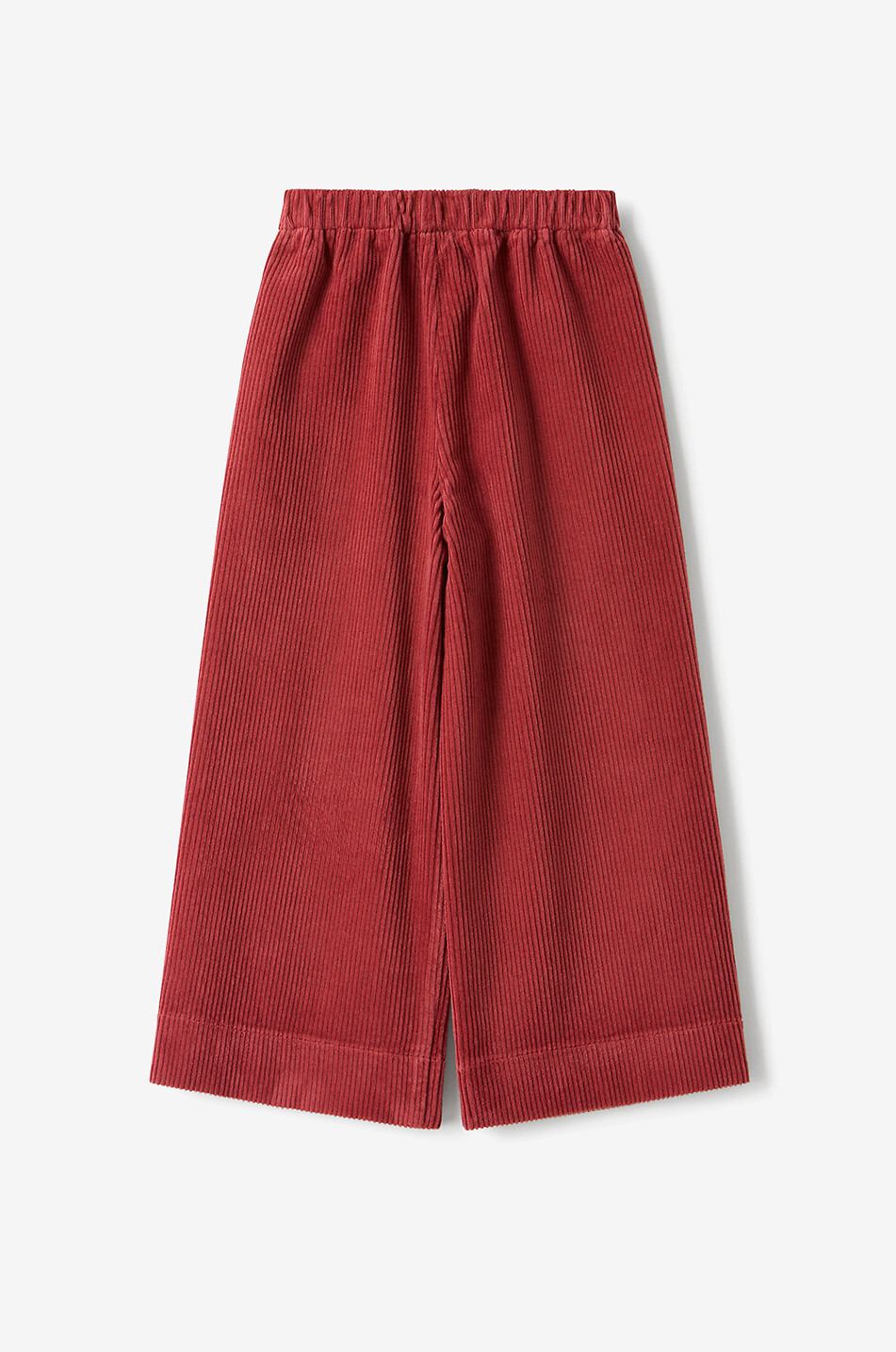 Pantalon lage fille en velours côtelé