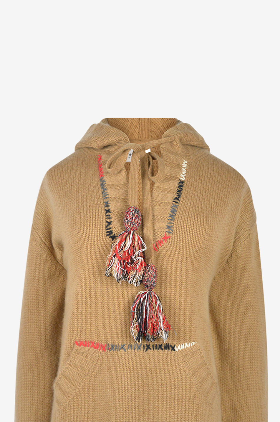 MONOKI Pull à capuche en cachemire Baja Femme CAMEL 3