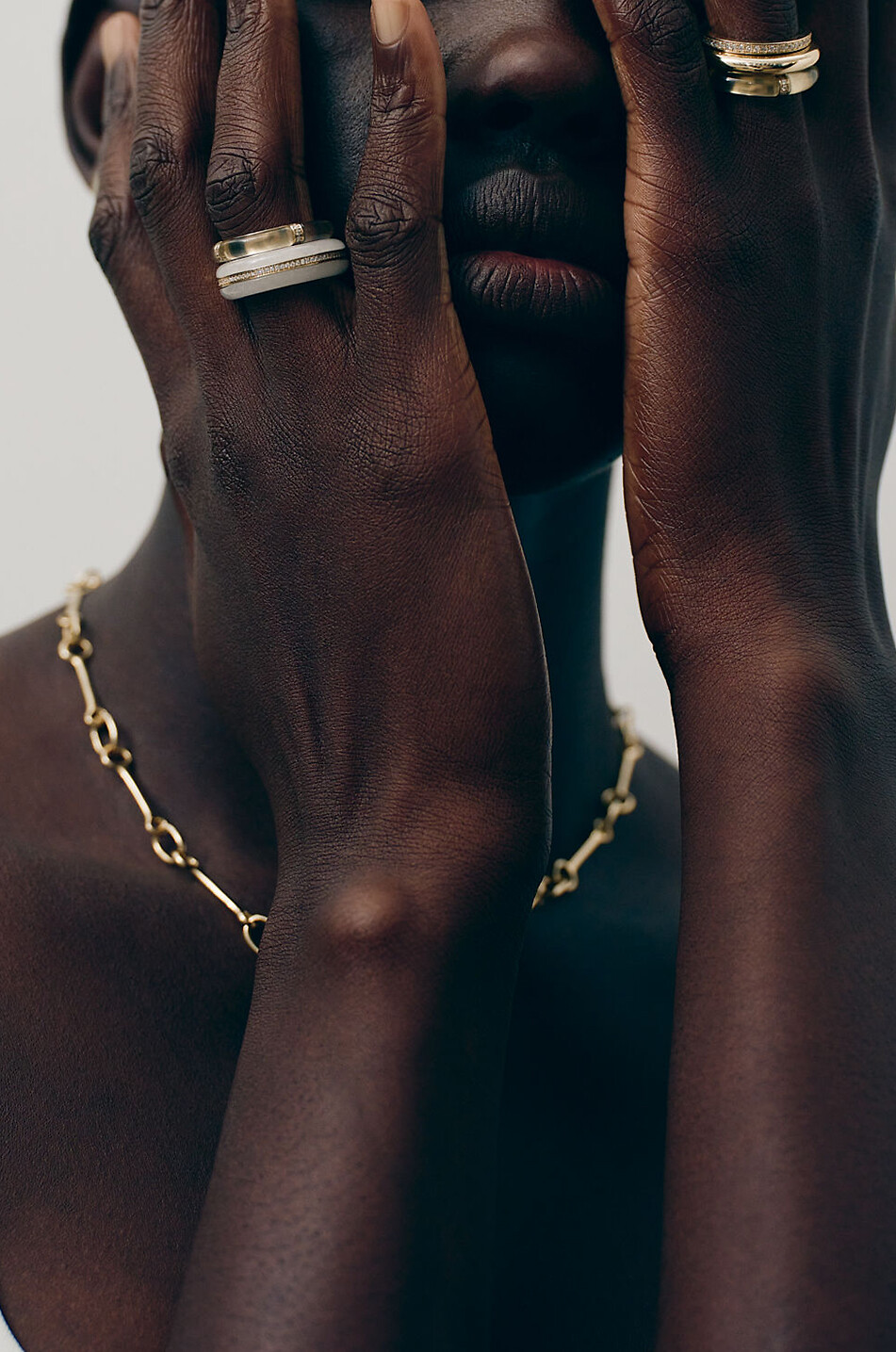 BY PARIAH Goldring mit Diamanten und grünem Amethyst Iris Damen HELLGRÜN 2