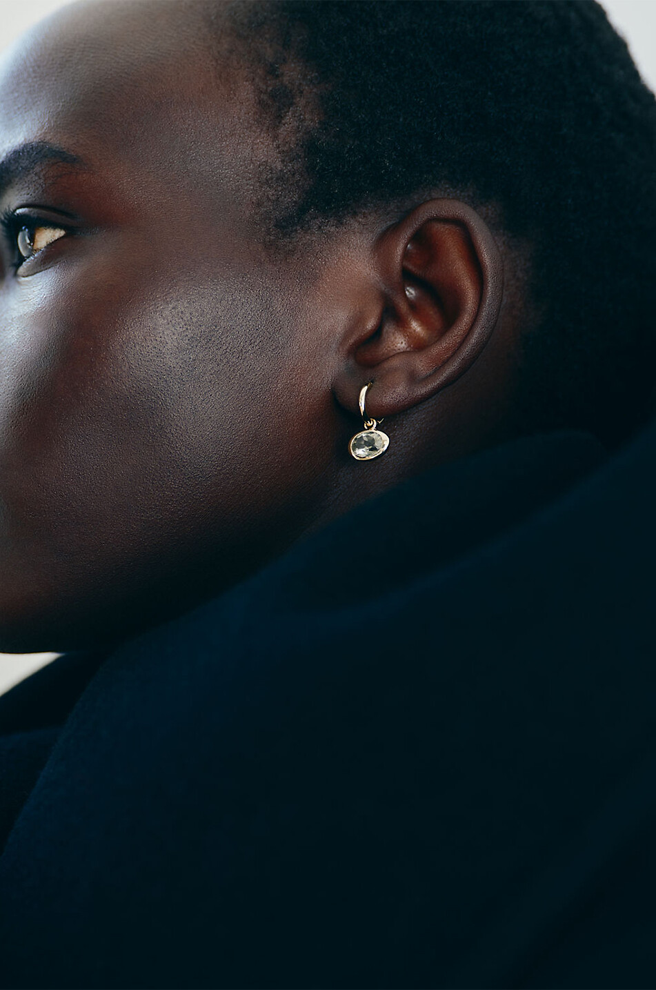 BY PARIAH Créoles en or jaune et améthyste verte XL Orbit Femme VERT CLAIR 2