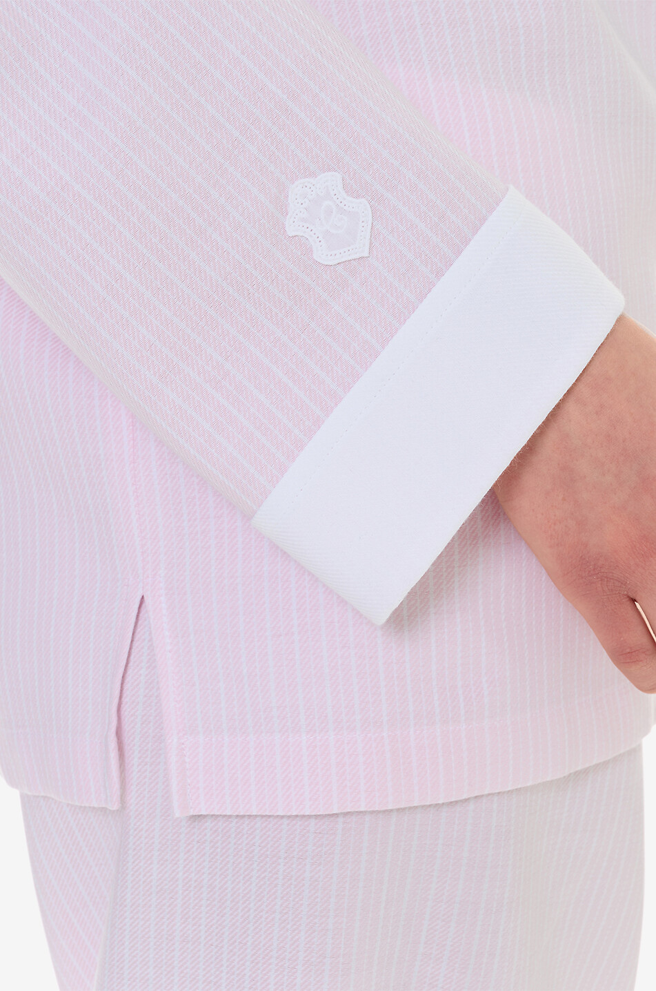 CELESTINE Ensemble pyjama rayé en flanelle coton Ellie Femme ROSE 6