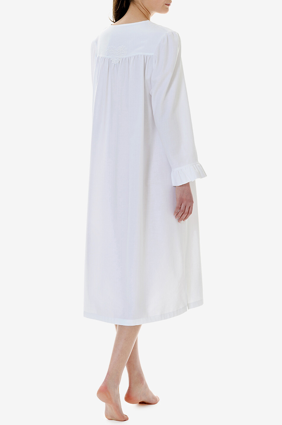 CELESTINE Leona voile and lace night shirt Women WHITE 4