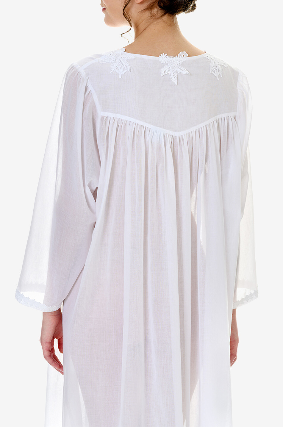 CELESTINE Marcella embroidered cotton voile nightdress Women WHITE 6