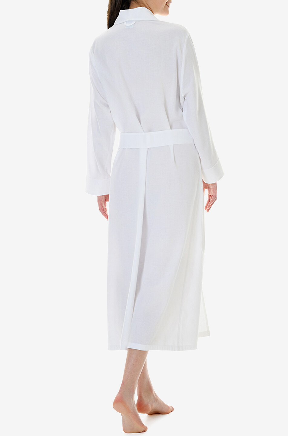 CELESTINE Leona embroidered cotton flannel bathrobe Women WHITE 4