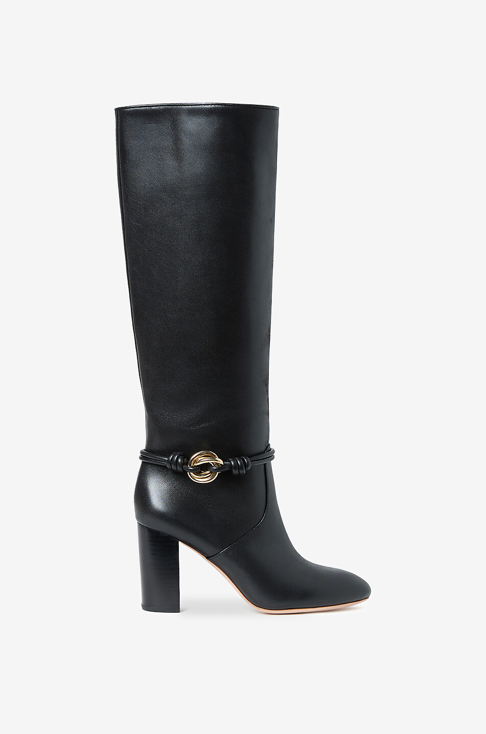 LOEFFLER RANDALL Stiefel mit Absatz aus Glattleder Goldy Tall 90 Damen SCHWARZ 2