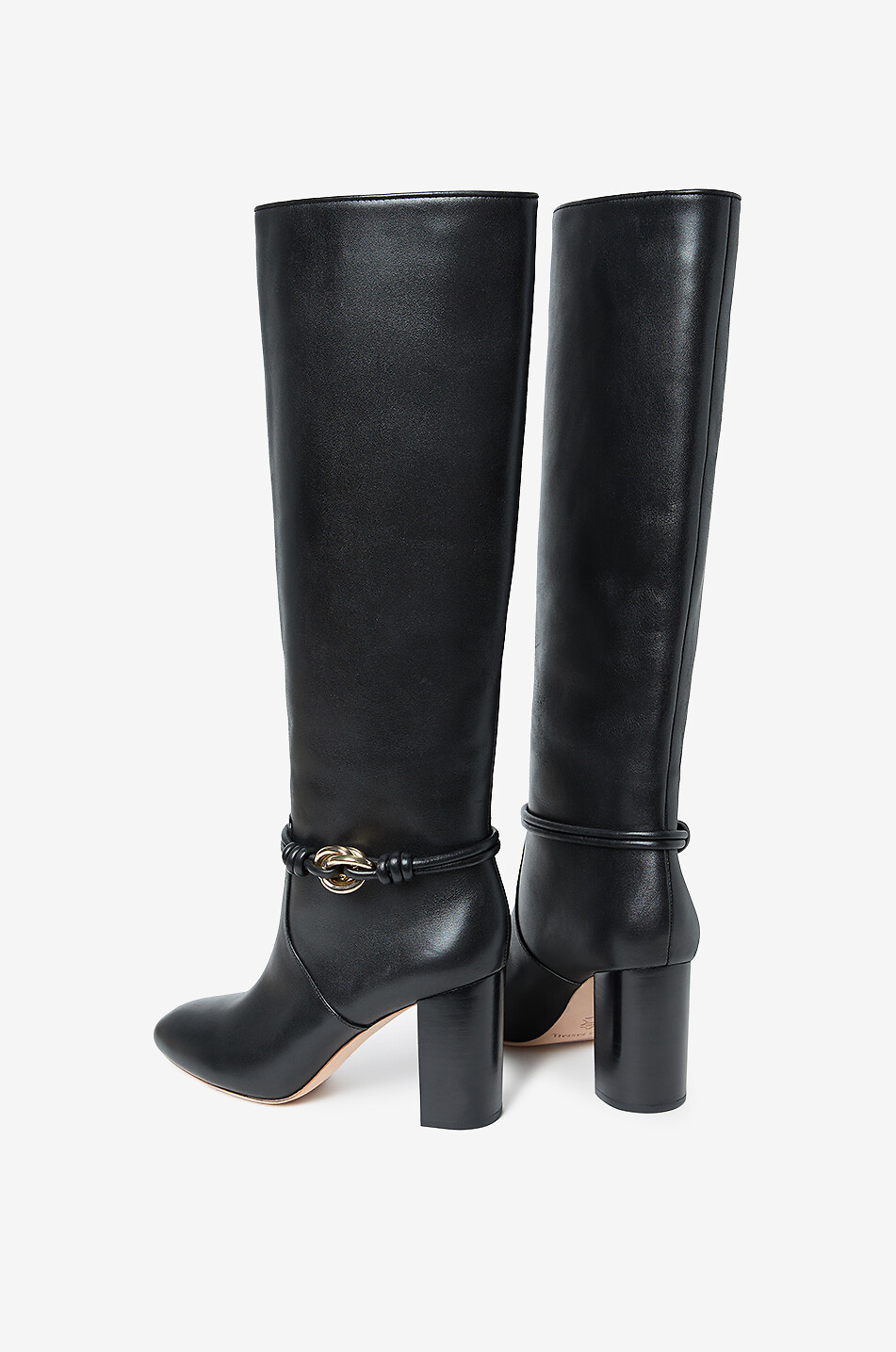 LOEFFLER RANDALL Stiefel mit Absatz aus Glattleder Goldy Tall 90 Damen SCHWARZ 4