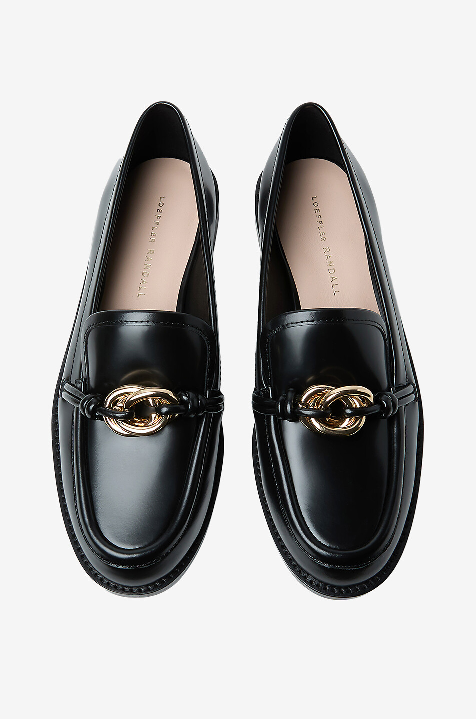 LOEFFLER RANDALL Roma patent leather loafers Women BLACK 3