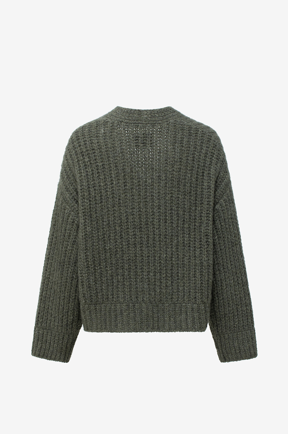 LU REN Gatha cropped wool and cashmere cardigan Women KHAKI 2
