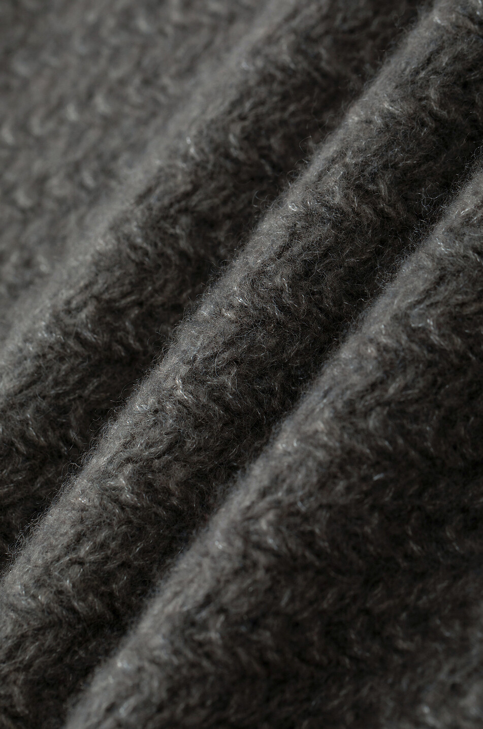 LU REN Pull à col rond maille zigzag en cachemire et soie Surrey Femme MARRON 3