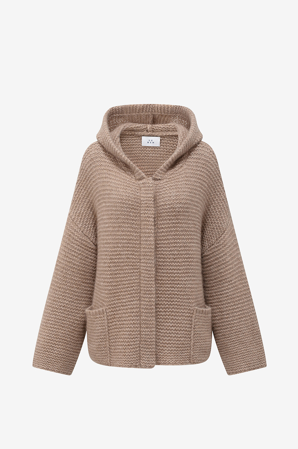 Cardigan à capuche en cachemire et soie Breezy