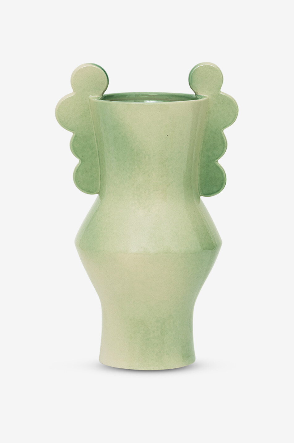 URBAN NATURE CULTURE AMSTERDAM Circulo ceramic and glass vase Home LIGHT GREEN 1