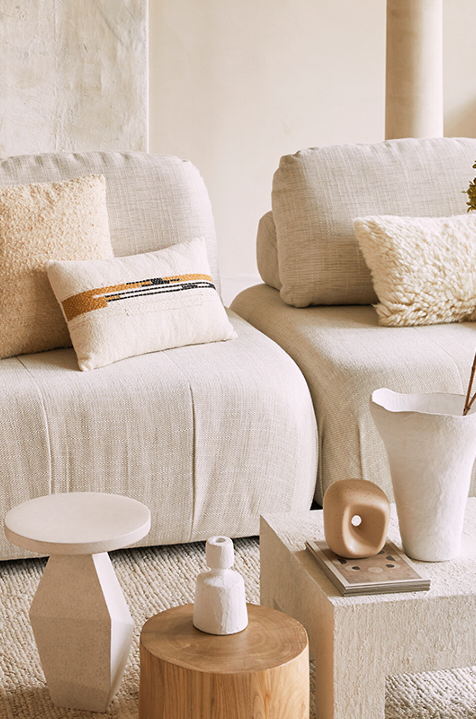URBAN NATURE CULTURE AMSTERDAM Fratelli set of 2 decorative objects Home Medium beige 3