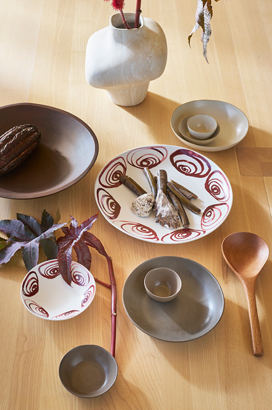 URBAN NATURE CULTURE AMSTERDAM Bol de service en bois de manguier Arbre Maison MARRON 4