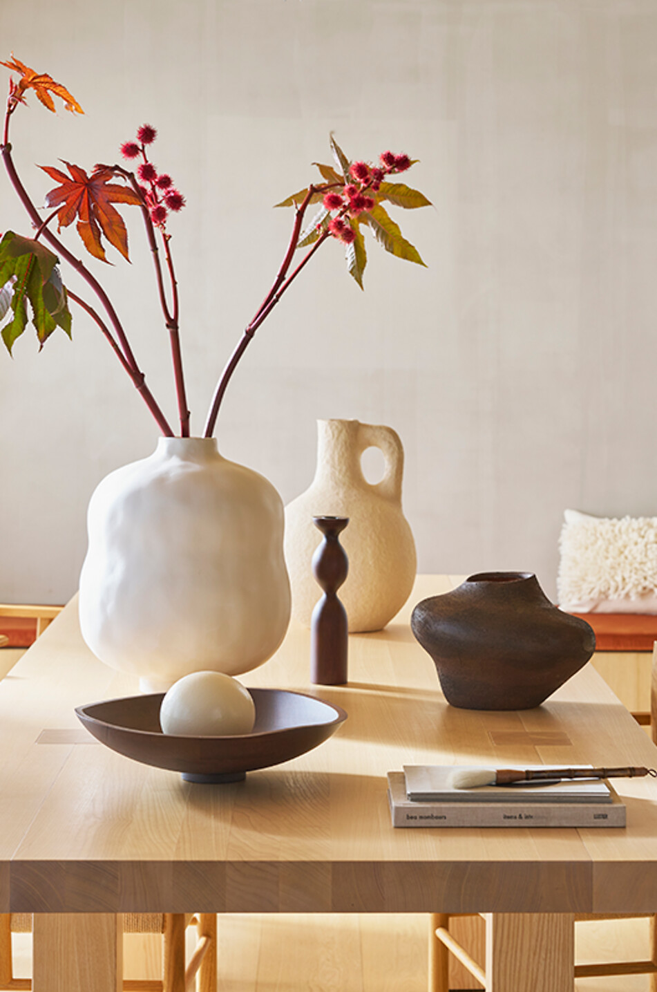 URBAN NATURE CULTURE AMSTERDAM Bol de service en bois de manguier Arbre Maison MARRON 3