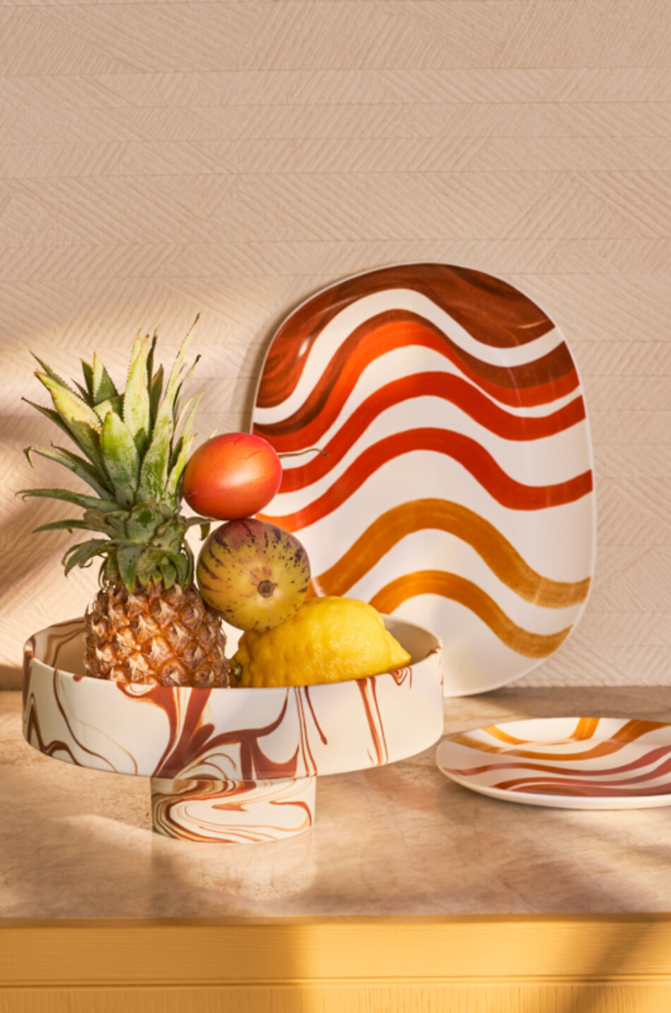 URBAN NATURE CULTURE AMSTERDAM Moon ceramic serving stand Home MULTI COLOURED 3