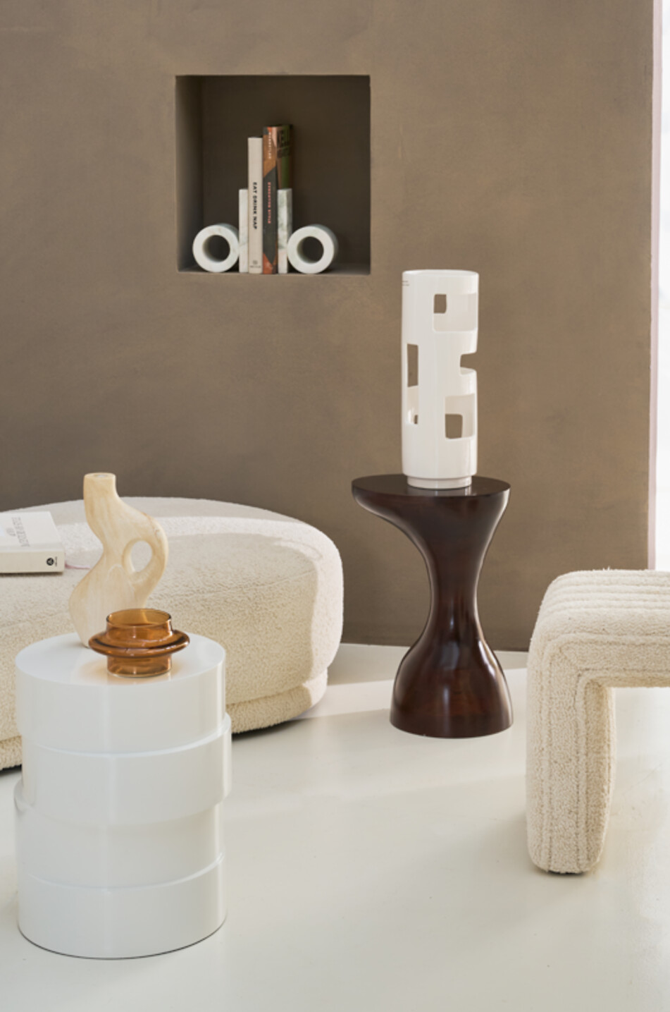 URBAN NATURE CULTURE AMSTERDAM Orlin set of 2 marble bookends Home MULTI COLOURED 3